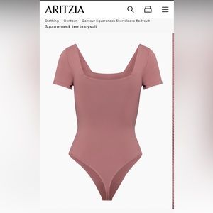 Aritzia Babaton XS Contour Short Sleeve Bodysuit